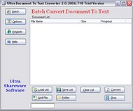 Ultra Document To Text Converter screenshot